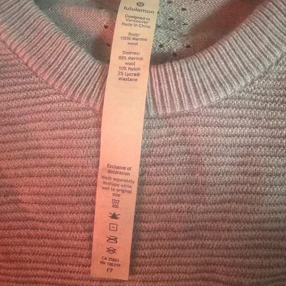 lululemon athletica Men's Crewneck Sweater in Heather Gray - Picture 7 of 7